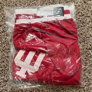 Adidas Red and White Sports Shorts